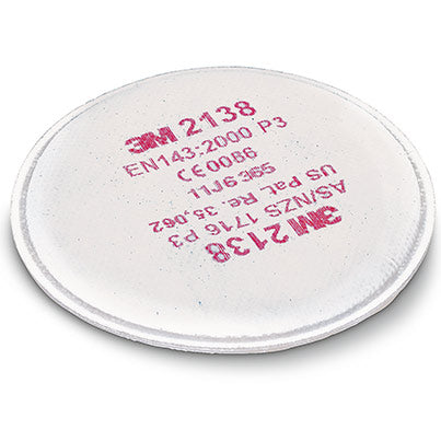 3M 2138 P3 R Particulate and Nuisance-Level Organic Vapour Filters (Pack of Two) - Safety and Protect