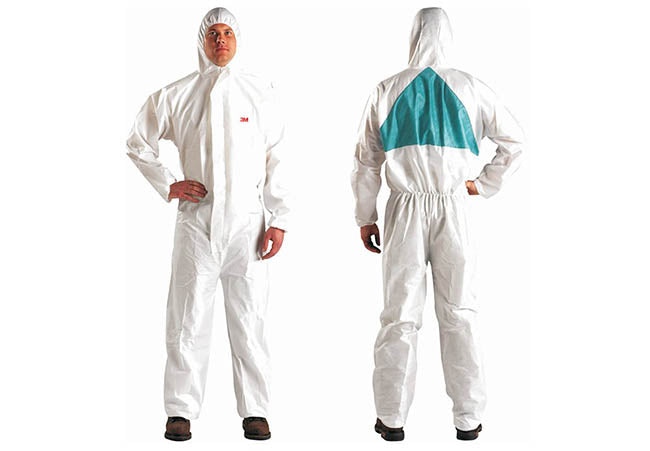 3M 4520 Protective White Coveralls CE Type 5/6 - Safety and Protect