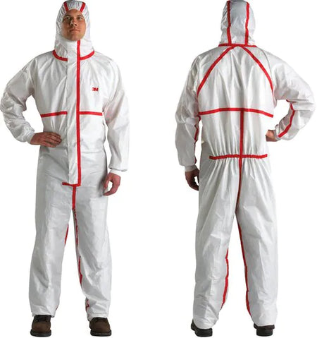 3M 4565 Hooded White Coveralls - CE Type 4/5/6 (2XL) - Safety and Protect