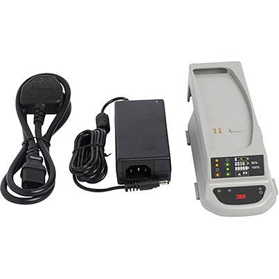 3M Versaflo TR-341 Battery Charger with UK Plug - Safety and Protect