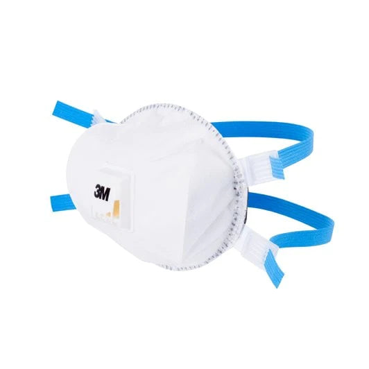 3M 8825+, DISPOSABLE MASKS, VALVED, FFP2, WHITE, FILTERS DUST/MIST (PK-5) - Safety and Protect