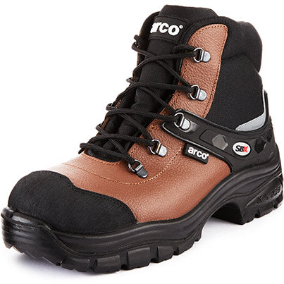 Arco ST210 Brown S1P Safety Boots - Safety and Protect