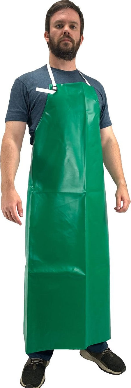 Alpha Solway CMA42/36 42"X36" Chemaster PVC Apron Green - Safety and Protect