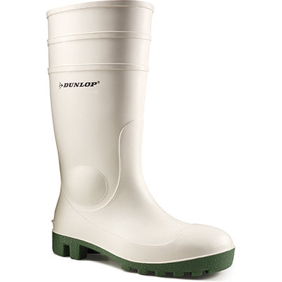 Dunlop Protomastor White SB Safety Wellington Boots - Safety and Protect