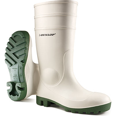 Dunlop Protomastor White SB Safety Wellington Boots - Safety and Protect