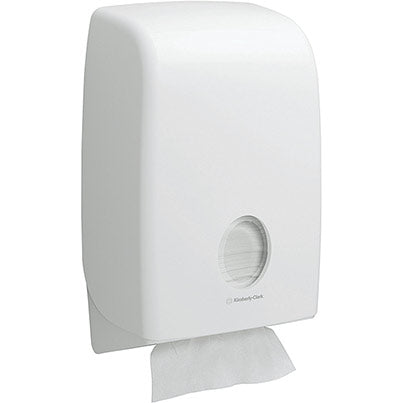 Kimberly-Clark Professional Aquarius White Folded Paper Towel Dispenser - Safety and Protect