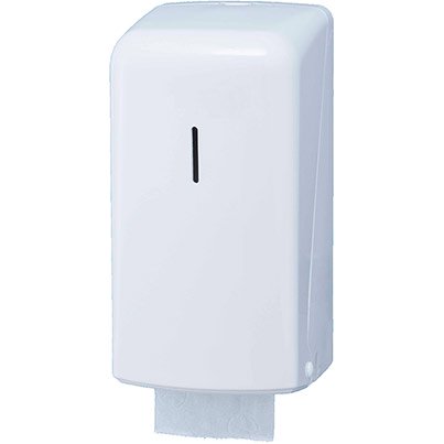 White Twin Toilet Roll Dispenser - Safety and Protect