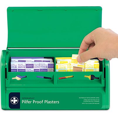 Dependaplast Pilfer-Proof Plasters Dispenser - Safety and Protect