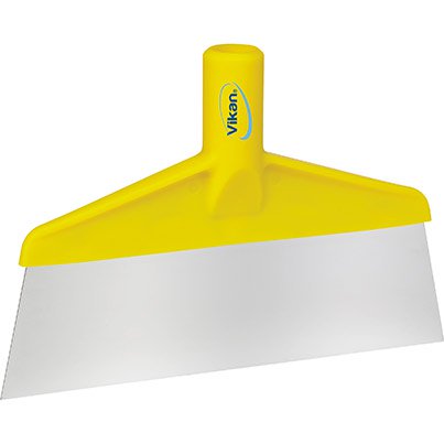 Vikan Yellow Stainless Steel Table and Floor Scraper Head - Safety and Protect