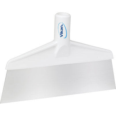 Vikan White Stainless Steel Table and Floor Scraper Head - Safety and Protect