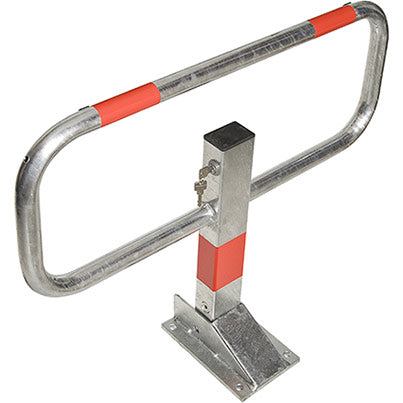 COMMANDER Zinc-Grey Drop-Down Barrier - Safety and Protect