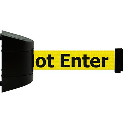 Tensabarrier "Do Not Enter" Retractable Barrier Wall Unit - Safety and Protect