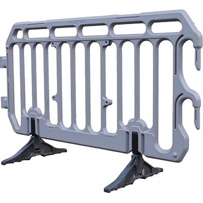 Melba Swintex Boss Barrier Grey 2m Crowd Control Barrier - Safety and Protect