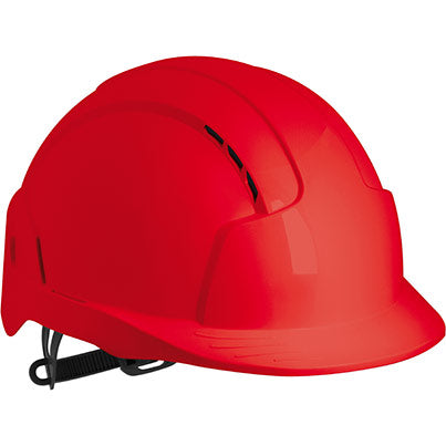 JSP EVOLite Red Vented Safety Helmet with Slip Ratchet - Safety and Protect