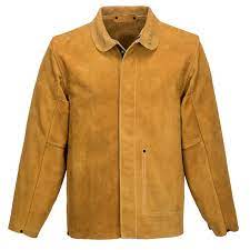 Portwest Leather Welding Jacket Tan - Safety and Protect