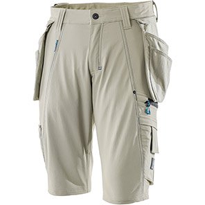 MASCOT ADVANCED 17149 White Work Shorts - Safety and Protect