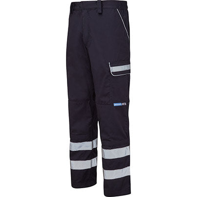 PULSAR P513/REF Navy Cargo Trousers with Kneepad Pockets - Safety and Protect