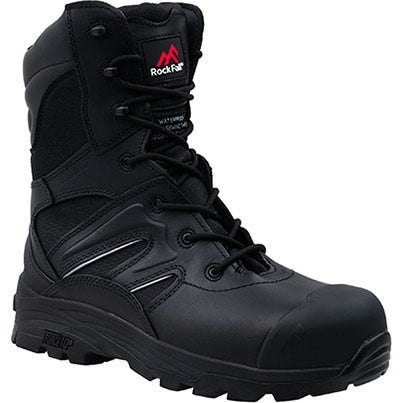 Rock Fall Titanium Black High-Leg S3 Safety Boots - Safety and Protect