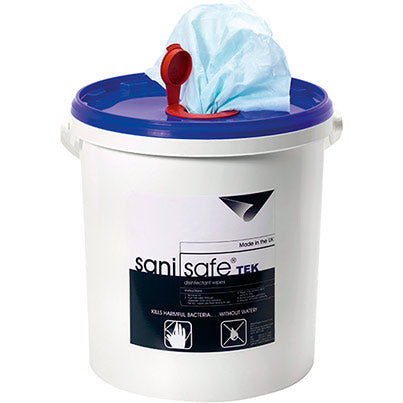 Sanisafe Tek Disinfectant Surface Wipes - Safety and Protect