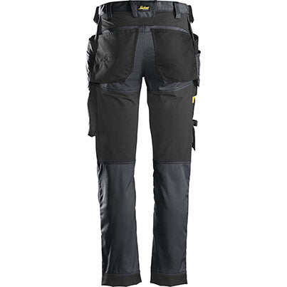 Snickers AllroundWork 6241 Grey/Black Trousers with Holster Pockets - Safety and Protect