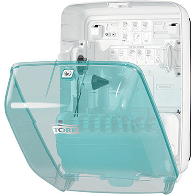 Tork Washstation Performance W6 Turquoise Paper Towel Dispenser - Safety and Protect