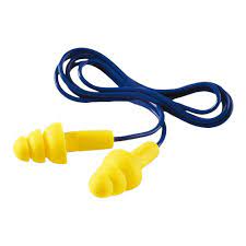 3M Ear Plugs, Corded, with Storage Box (50 Pairs) - Safety and Protect