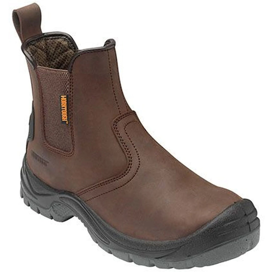 Worktough 804SM Brown Dealer Boot - S1P SRC - Size 10 - Safety and Protect