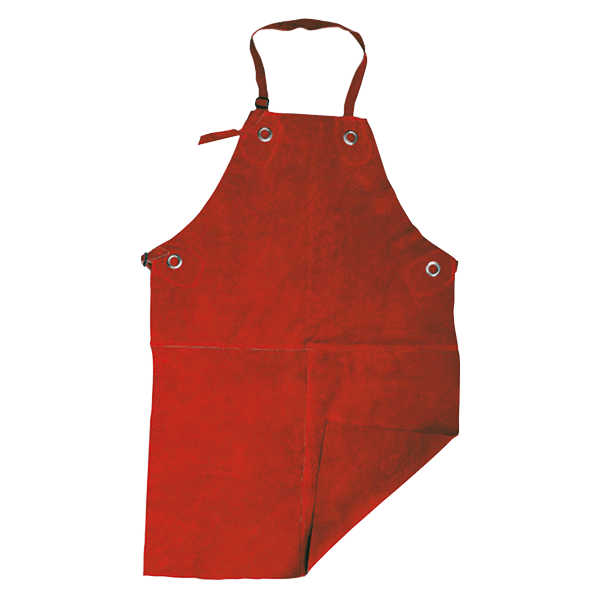 Red Apron C/W Ties 24"X36 By Parweld - Safety and Protect