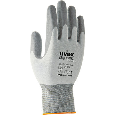 uvex Phynomic Foam Work Gloves - Safety and Protect