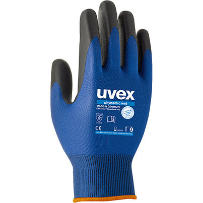 uvex Phynomic Wet Work Gloves Pack of 10 - Safety and Protect